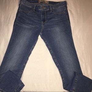 Hollister Light Blue Jean Leggings.